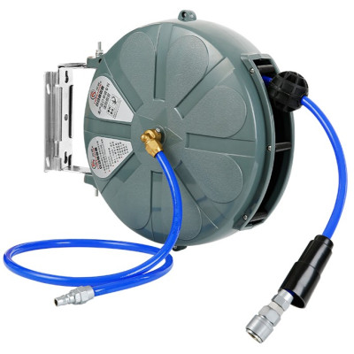 TS3-QG812-15 Барабан инерционный, катушка для компрессорного оборудования, корпус ударопрочный пластик, длина шланга 15 метров, TORNADO
