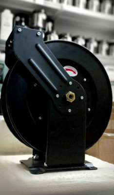 PWHR-04 (M-LB002) Барабан инерционный, катушка для шланга высокого давления окрашенная сталь, 20 метров, TORNADO