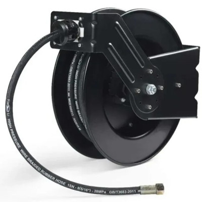 PWHR-04 (M-LB002) Барабан инерционный, катушка для шланга высокого давления окрашенная сталь, 20 метров, TORNADO