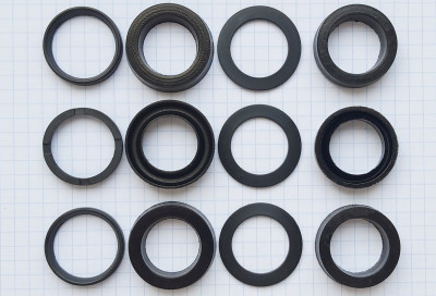 Комплект манжет ТехУм аналог KIT 344 для IPG Series 59 C3W2013, C3W2015, Ø20 мм