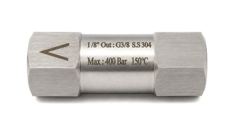 BF-9209 Обратный клапан 400 бар, 3/8"F - 3/8"F