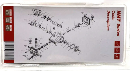 1.905-578.0/260078 Комплект водяных уплотнений на 1 поршень с латунью HAWK NMT Ø20 