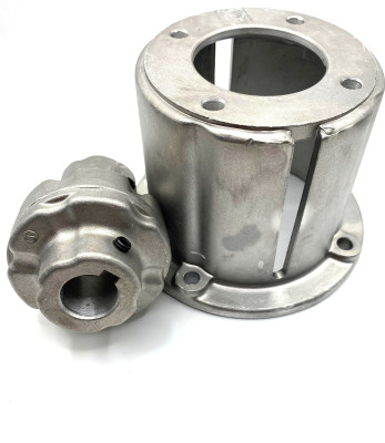 Демпферное соединение колокол/фланец 75 мм-130 мм, с муфтой 24 мм-28 мм