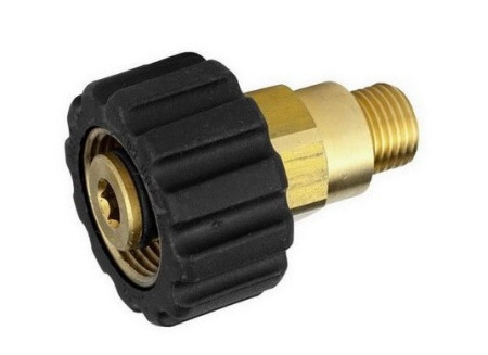 M-56160 Переходник M22x1.5 гайка - 3/8"М внешняя, 400 бар, латунь