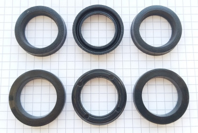 Комплект манжет ТехУм аналог для Karcher HDS 12/18 и прочих, 6.365-055.0/6.365-056.0, Ø22 мм