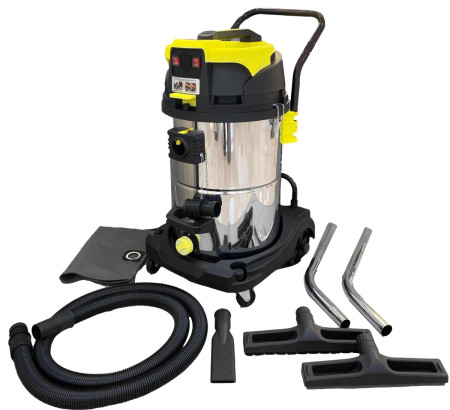 TB-113 ZERO Пылеводосос 2х1200 Вт, бак 60 литров, тележка