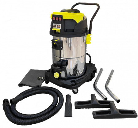TB-114  ZERO Пылеводосос 3х1200 Вт, бак 60 литров, тележка
