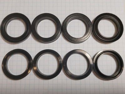 Комплект манжет ТехУм аналог для Nilfisk ALTO С3 Poseidon 7, Neptune 7, 1119571/ 119570, Ø24 мм