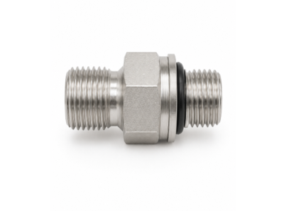 M-00118 Переходник 1/4"М- 1/4"М, 500 бар, оцинкованная сталь