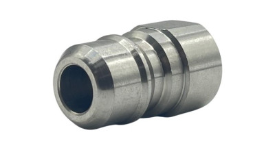 BF-9201 Ниппель короткий для байонета 250 бар, 1/4"F, нержавеющая сталь