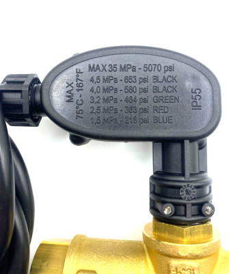 4072000007 VRT3-Р Регулятор высокого давления с микровыключателем Totol-Stop, 250 бар, Tecomec Италия