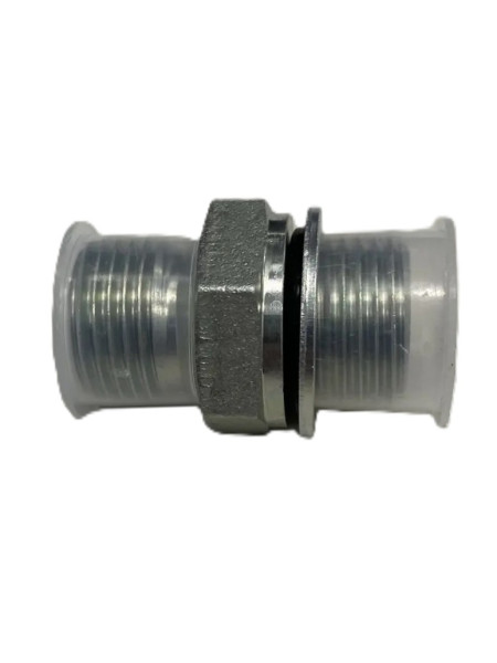 M-00063 Переходник 1/2"М - 1/2"М, 500 бар, оцинкованная сталь 
