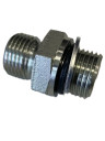 M-00063 Переходник 1/2"М - 1/2"М, 500 бар, оцинкованная сталь 