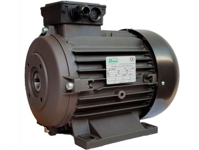 11036A RAVEL Электродвигатель H112 HP 7.5 4P MA AC KW 5,5 4P с полым валом, фланец 75 мм, 5.5 кВт, 1450 об/мин, Италия