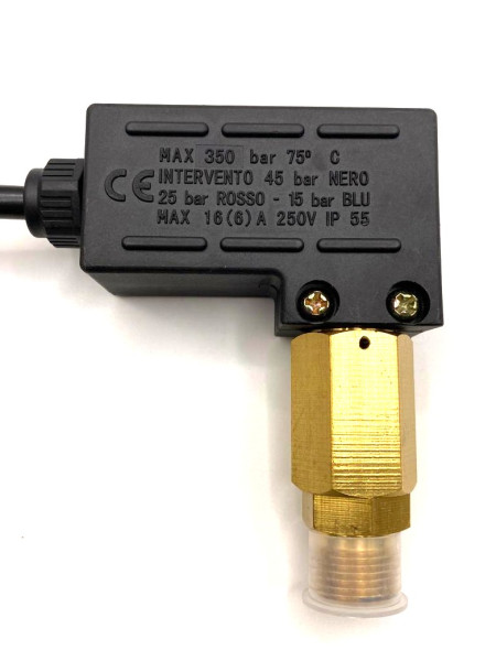 BF-8129 29.0080.80 Датчик давления для насоса высокого давления, 220 V, 45 бар, 1/4"(M), черный, TORNADO