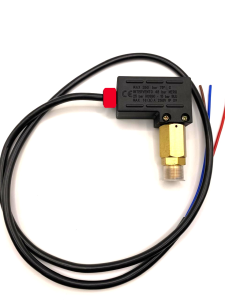 BF-8133 29.0080.80 Датчик давления для насоса высокого давления 220 V, 25 бар, 3/8"(M), красный, TORNADO 