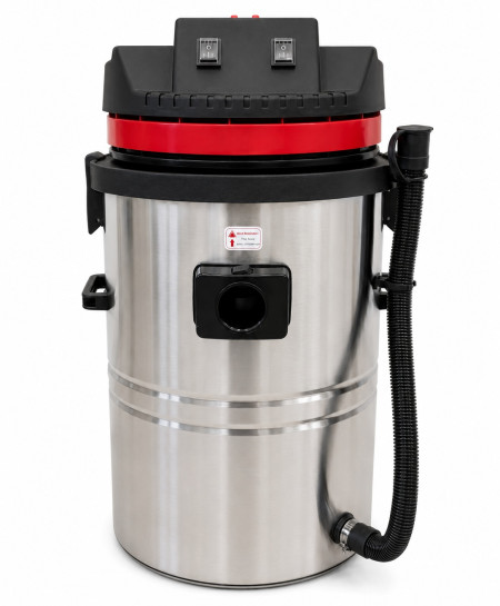 KH60-2-BSS INOX Пылесос для автомоек самообслуживания (CARWASH), 2х1000 Вт, 220 В, бак 60 литров