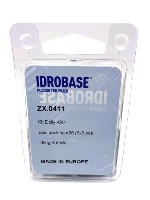 KR4 KIT Комплект водяных уплотнений для Kranzle моделей: AQ, B, D, 3000, Quadro Ø20 мм, ZX.0411, Италия IDROBASE