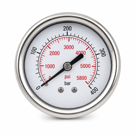 MO06008 Манометр с глицериновым заполнением 400 бар, D63 мм, 1/4"М