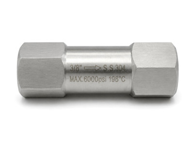 M-00057 Обратный клапан 450 бар, 3/8"F - 3/8"F, 90 °C