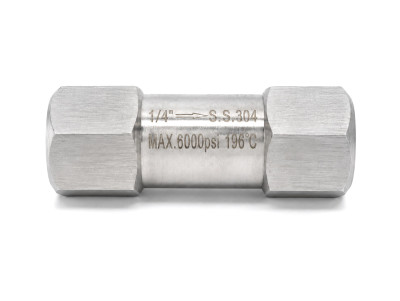 M-00058 Обратный клапан 450 бар, 1/4"F - 1/4"F, 90 °C