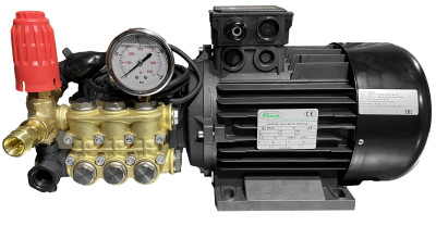 S-12185 Моноблок TOR BM 12.18 N-1, 180 бар, 720 л/ч, манометр, RAVEL 380 Вт, 4.0 кВт, TOTAL-STOP