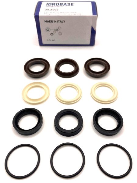 Комплект водяных уплотнений  KIT 47114 (KIT 42549) для Annovi Reverberi Serie 322 RR Ø18 мм, (для насосов изготовленных с 15 мая 2022 года), ZX.2402, Италия IDROBASE 