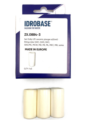 CDR.0884 KIT 31 Плунжер керамический для UDOR серий MCW-MDMC-ME-ML-MKC-MKL-GKC-GKD, Ø20х40х11 мм, ZX.0884-3, Италия IDROBASE