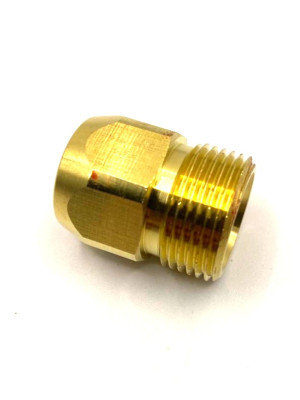 M-56520, М22 - 1/4 F Переходник высокого давления, 400 Бар, латунь 1