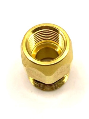 M-56520, М22 - 1/4 F Переходник высокого давления, 400 Бар, латунь 1