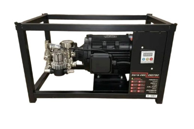 CED750 Аппарат высокого давления стационарный на раме без аксессуаров 250 бар, 380 V, 7.5 кВт, Total Stop  