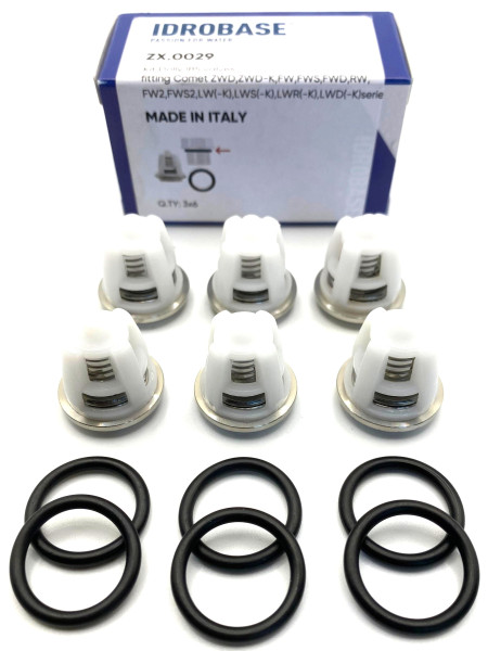 Комплект клапанов 5025001100 для Comet  FW2, FWS2, RW, LS, ZWD, ZWD-K, LW(-K), LWS(-K), LWR(-K), LWD(-K), FW, FWS, FWD, ZX.0029, Италия IDROBASE