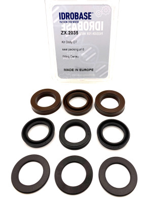 DPF-18 KIT 4 для DANAU DBD, DBF, DBQ Комплект водяных уплотнений, Ø18 мм, ZX.2035, Италия IDROBASE