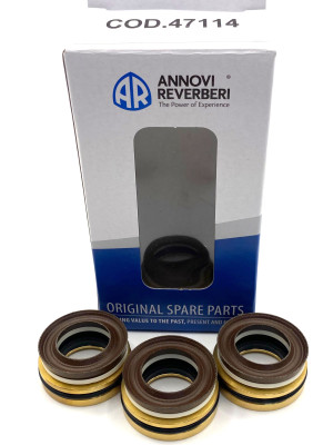KIT 47114/KIT 42549 Комплект водяных уплотнений c латунью для Annovi Reverberi RR Ø18 мм,(для насосов изготовленных с 15 мая 2022 года), Оригинал