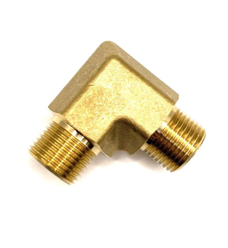 Уголок высокого давления, переходник 3/8 внеш - 3/8 внеш, 350 бар, латунь, BF-9230