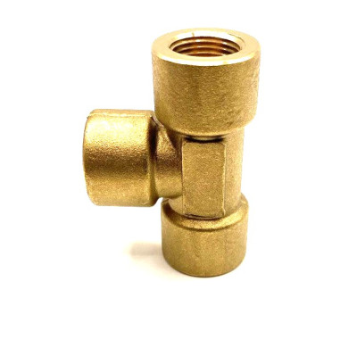 Тройник высокого давления 3/8 внут, 350 бар, латунь, M-00121 