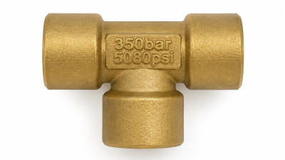 M-00121 Тройник высокого давления 3/8"M, 350 бар