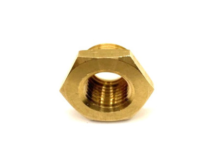 Футорка-переходник 1/4внут - 3/8внеш, 400 бар, латунь, BF-9223