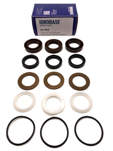 Комплект водяных уплотнений KIT 274, AVD-0489 / 34027401 для GRASS E2B1913 Ø18 мм, ZX.1903, Италия IDROBASE