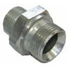 Ниппель-переходник 3/8 внеш - 3/8 внеш, 500 бар, оцинк.сталь, M-00062 