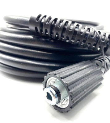 M-PVCM1409 Шланг высокого давления для бытовых KARCHER, ELITECH, LAVOR, PATRIOT, NILFISK, STIHL, MAKITA, IPC, HUTTER, ИНТЕРСКОЛ, BOSCH, VIKING, STERWINS 9 метров, 200 бар, гайка M22х1.5/гайка М14х1.5