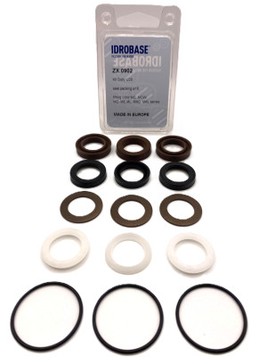 Комплект водяных уплотнений KIT 28 (606128) для UDOR Ø18 мм.(серия MC-MD-ME-ML-MKC-MKL, B, BK), ZX.0902, Италия IDROBASE
