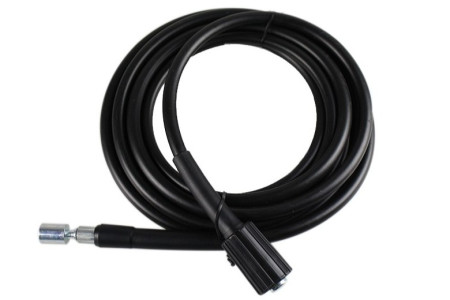 M-PVC16MM09 Шланг высокого давления для бытовых KARCHER, ELITECH, LAVOR, PATRIOT, NILFISK, STIHL, MAKITA, IPC, HUTTER, ИНТЕРСКОЛ, BOSCH, VIKING, STERWINS, 9 метров, 200 бар, гайка M22х1,5/штуцер 16мм