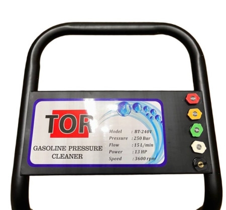 BT-240V TOR Мойка высокого давления с бензиновым двигателем 13 л/с, 250 бар
