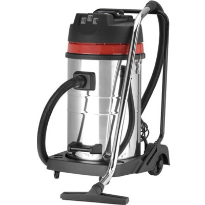 TOR WL70-70L3B INOX Пылесос для сухой и влажной уборки 3-х турбинный, 3х1000 Вт, бак 70 литров нержавеющая сталь, на тележке