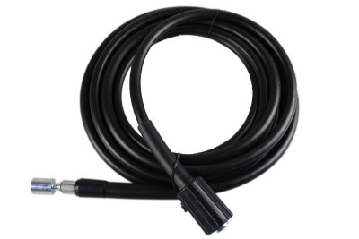 M-PVC16MM12 Шланг высокого давления для бытовых KARCHER, ELITECH, LAVOR, PATRIOT, NILFISK, STIHL, MAKITA, IPC, HUTTER, ИНТЕРСКОЛ, BOSCH, VIKING, STERWINS, 12 метров, 200 бар, гайка M22х1,5/штуцер 16 мм 