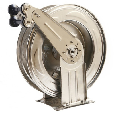 TS-GYG4615-SS Барабан инерционный, катушка для шланга высокого давления из нержавеющей стали, 30 метров, TORNADO